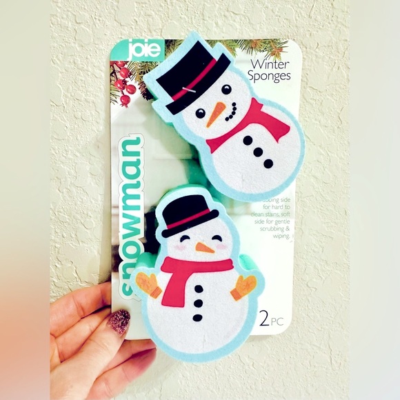 JOlE Winter Snowman 2-Pack Sponge Set - Picture 2 of 2